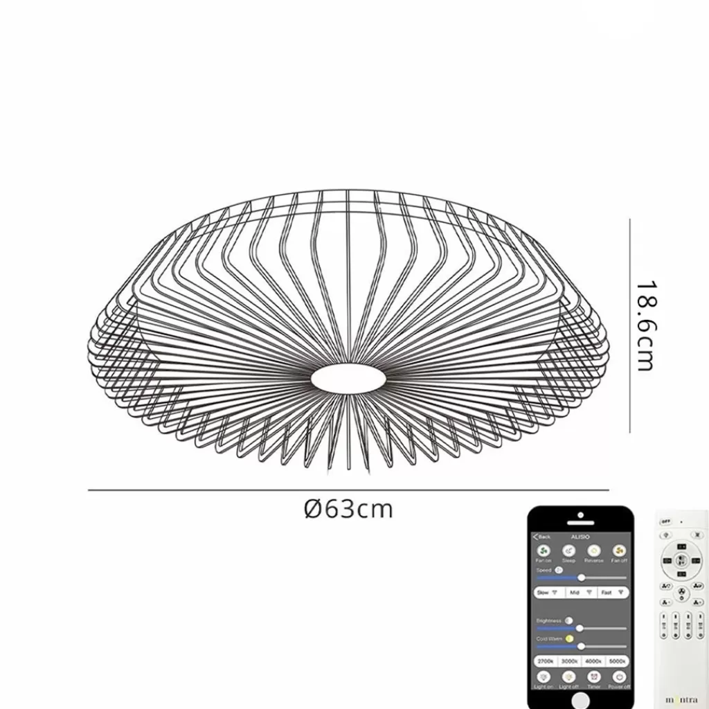 Plafondventilator Himalaya zilver ab+app>Straluma Outlet