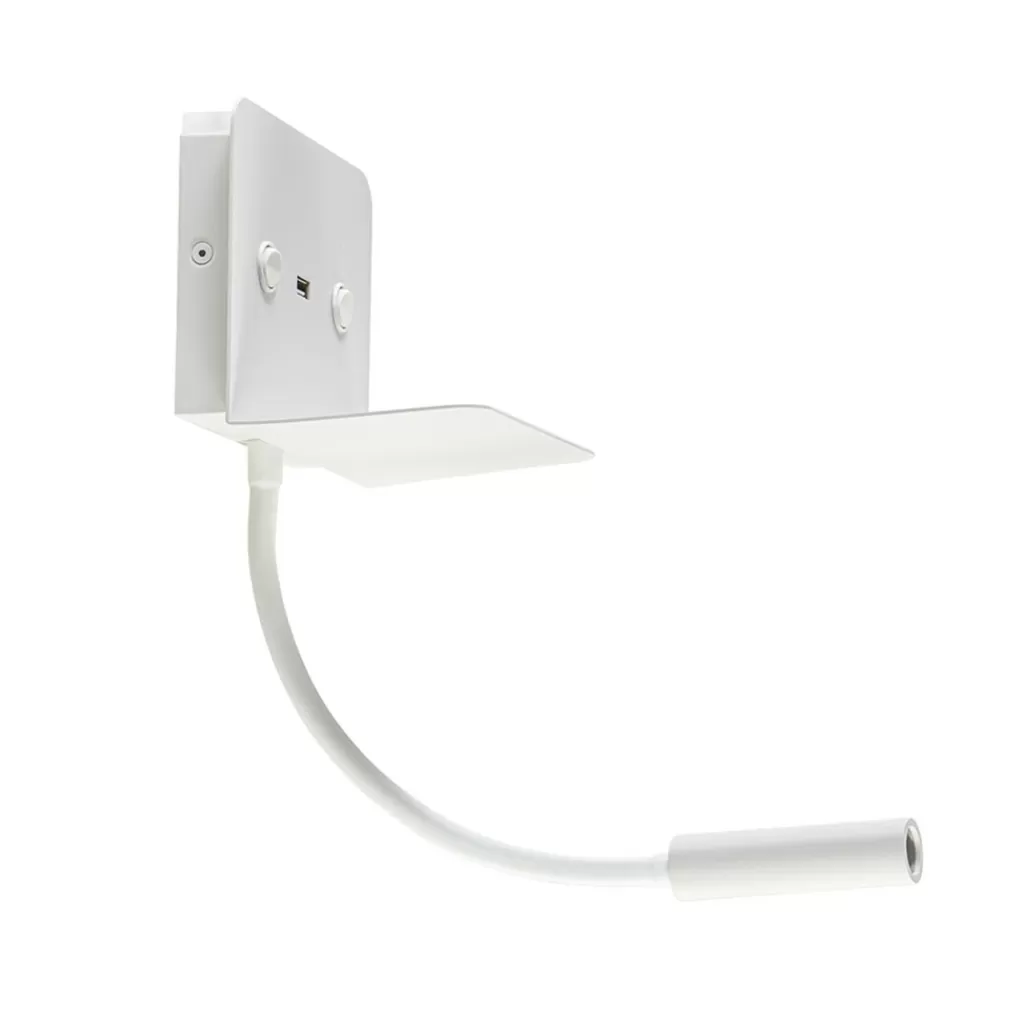 Rechthoekige wandlamp inclusief LED en USB>Straluma Shop