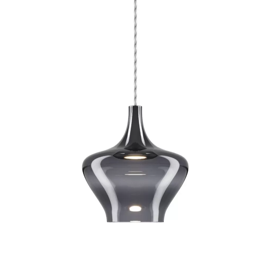 Retro design hanglamp smoke glas met LED>Straluma Best Sale