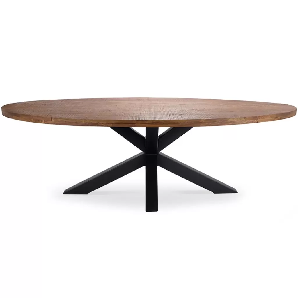 Robuuste eettafel ovaal 240 cm mangohout>Straluma Cheap