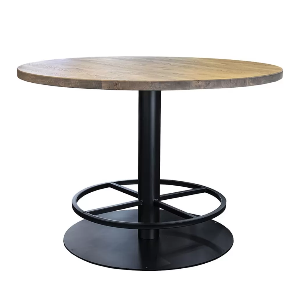 Ronde bartafel Woodstock grijs/zwart Ø130x92 cm>Straluma Sale