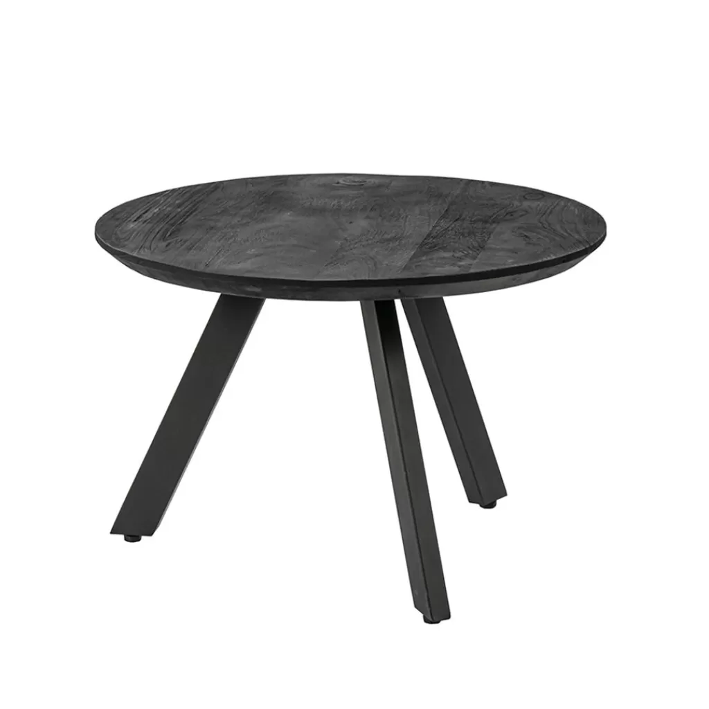 Salontafel rond hout zwart 60 cm>Straluma Clearance