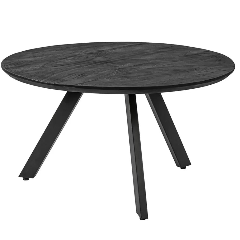 Salontafel rond hout zwart 80 cm>Straluma Best