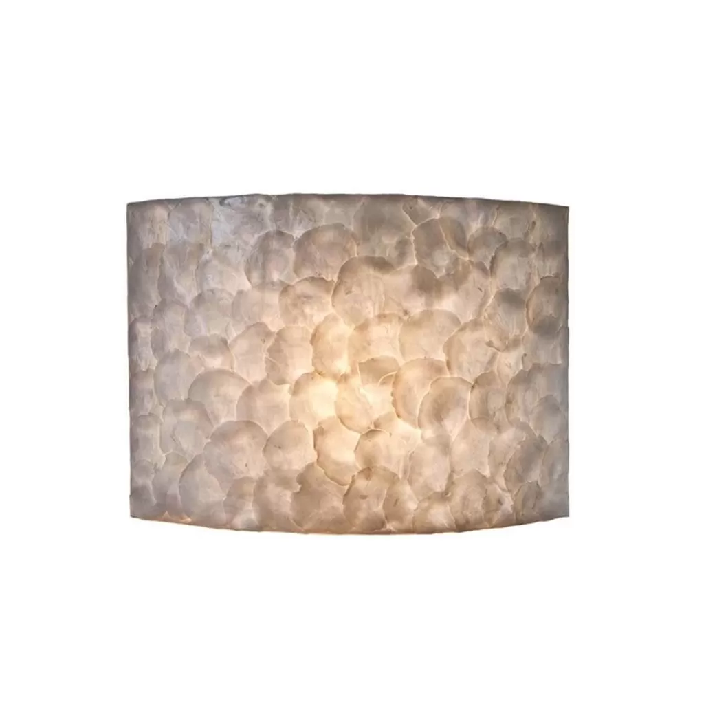 Sfeervolle wandlamp creme schelpen kamer>Straluma Shop