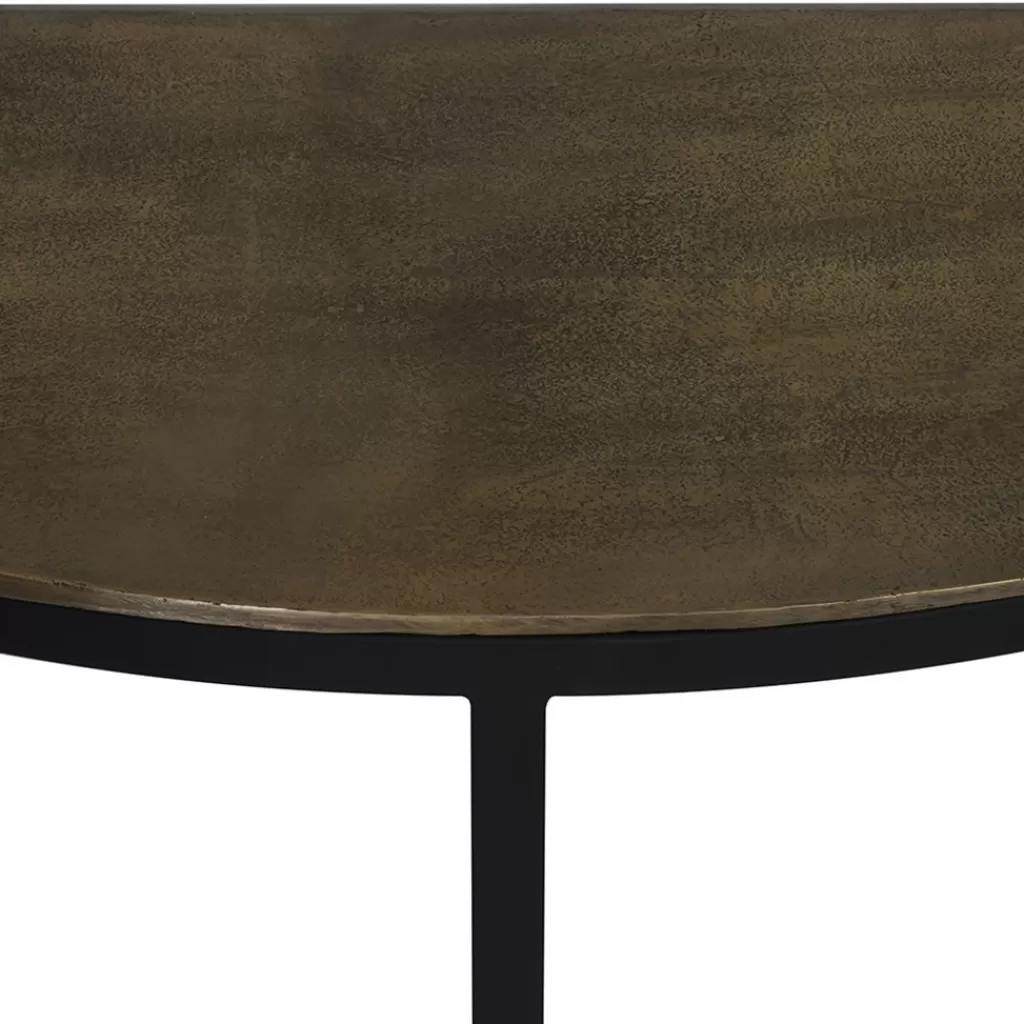 Sidetable Peto antiek brons met zwart 100x42x76 cm>Straluma Outlet