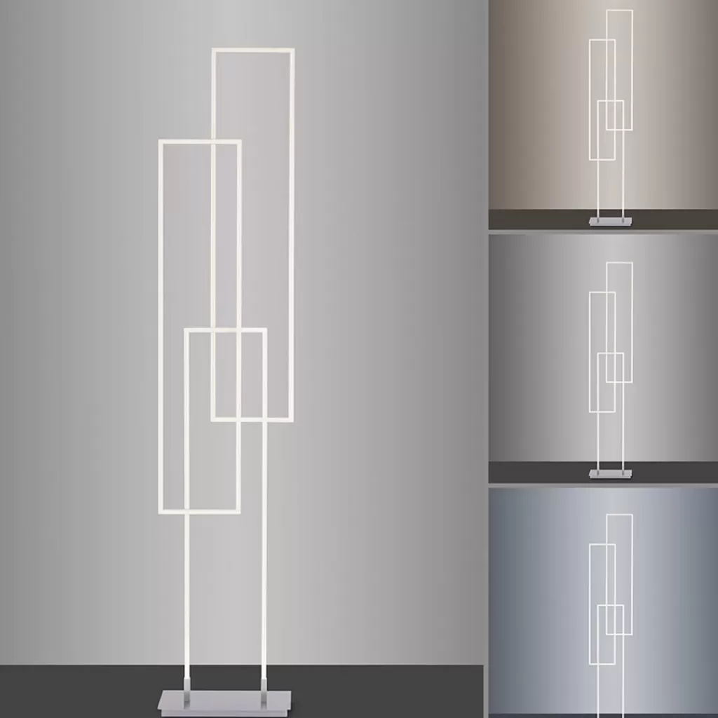 Smart vloerlamp rechthoeken aluminium>Straluma Outlet