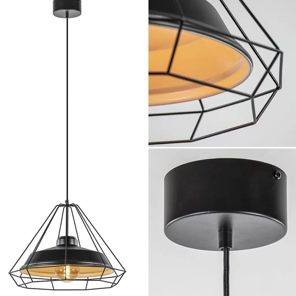 Stoere hanglamp industrieel/Scandinavisch mat zwart>Straluma Cheap