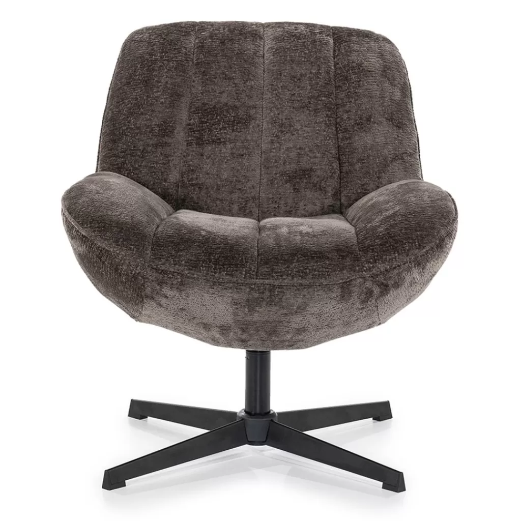 Stoffen fauteuil Derby bruin draaibaar>Straluma Hot