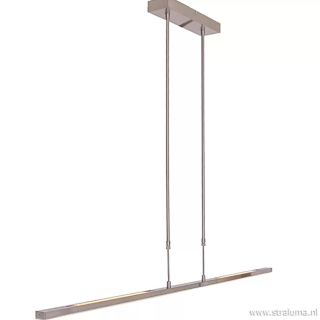 Strakke hanglamp LED staal incl. dimmer>Straluma Store