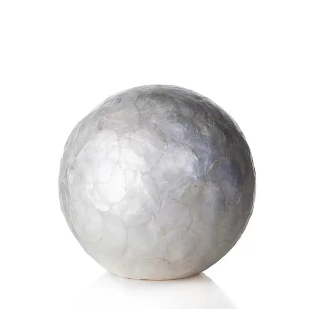 Tafellamp ball 30 cm rond creme schelpen>Straluma Online