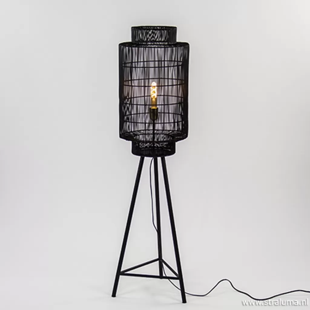 Trendy draad-vloerlamp Gruaro zwart>Straluma Best Sale