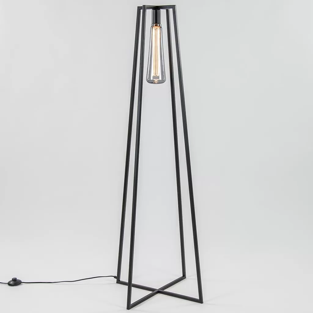 Trendy vloerlamp zwart frame excl lichtbron>Straluma Hot