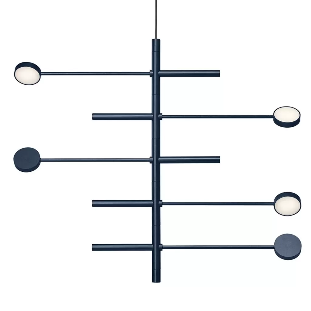 Verstelbare 5-lichts design hanglamp azuriet blauw>Straluma Best Sale