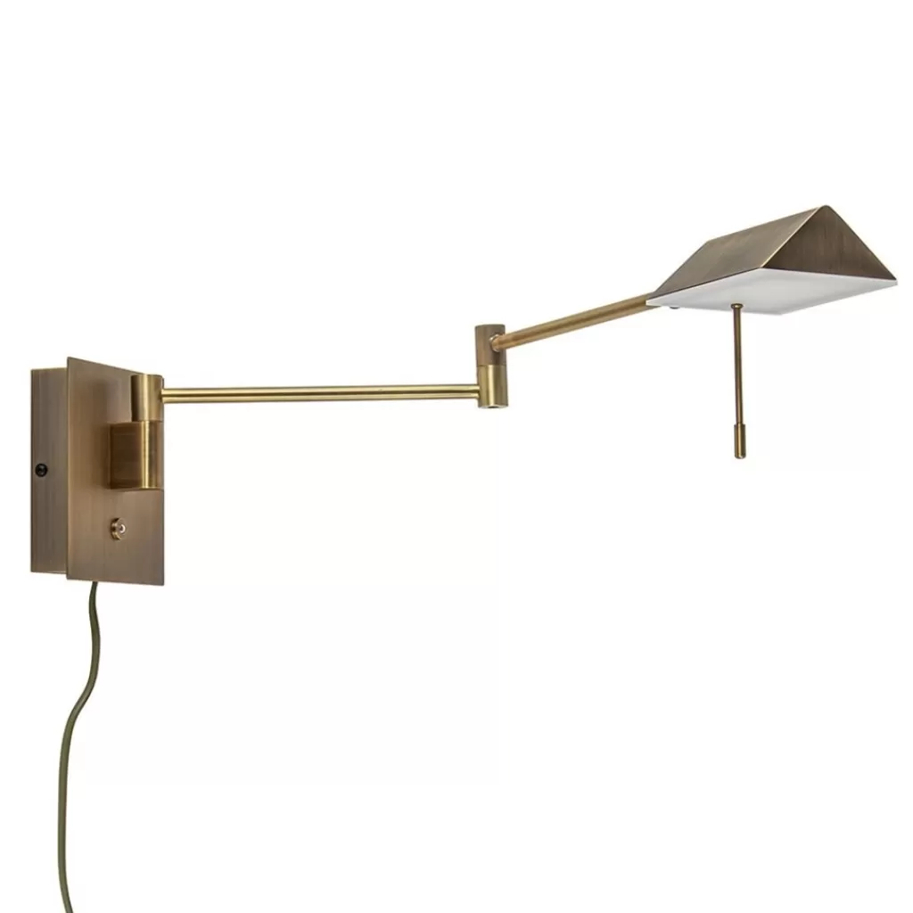 Verstelbare wandlamp brons inclusief LED dim to warm>Straluma Fashion