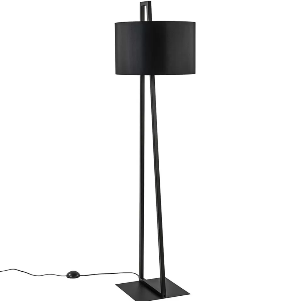 Vloerlamp/lampvoet mat zwart excl. kap>Straluma Fashion