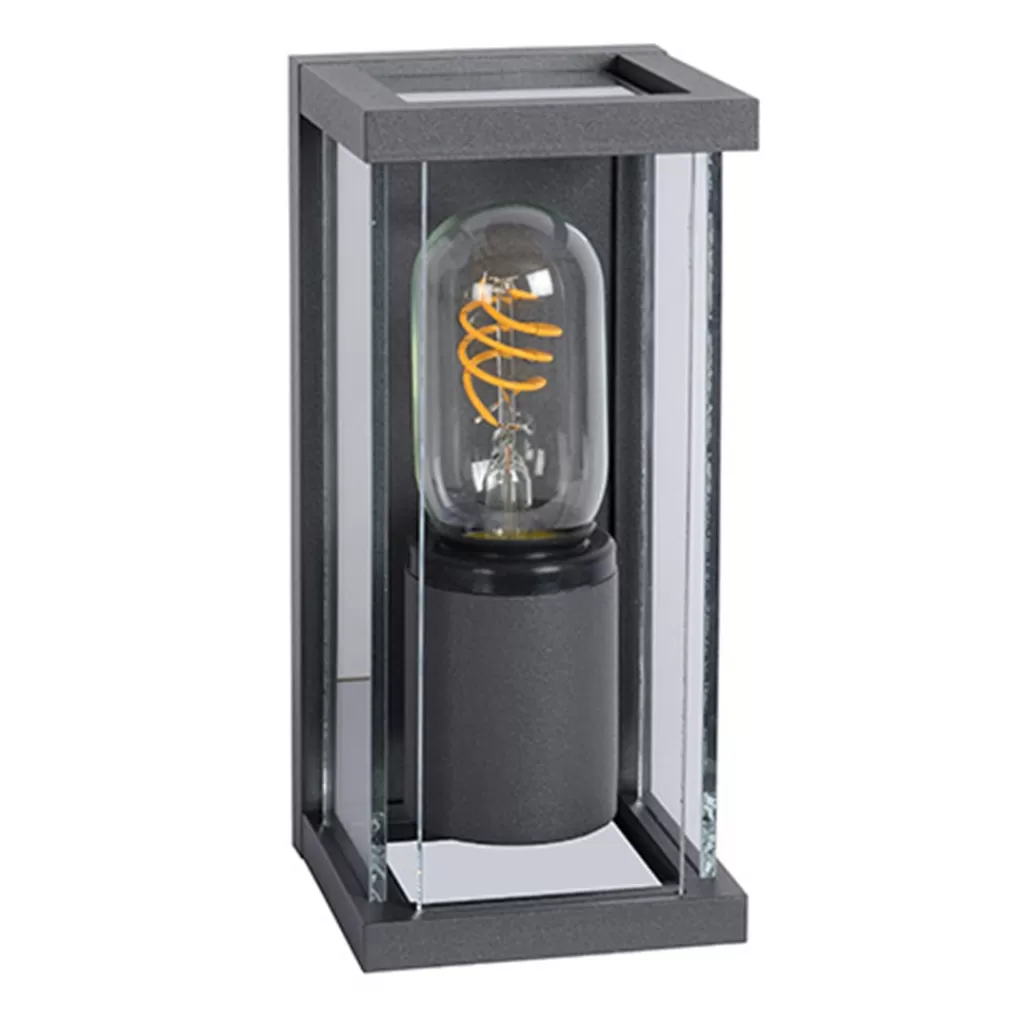 Wandlamp buiten antraciet/glas IP54>Straluma Hot