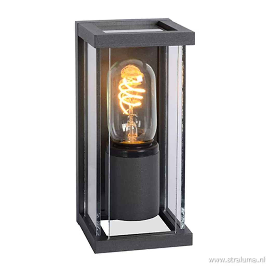 Wandlamp buiten antraciet/glas IP54>Straluma Hot