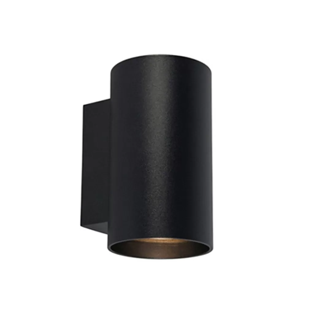 Wandlamp cilinder zwart up+down gu10>Straluma Online