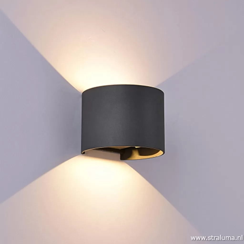 Wandlamp Davos verstelbaar antraciet IP54>Straluma Flash Sale