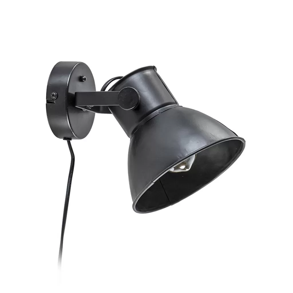 Wandlamp Eliano zwart industrieel>Straluma Cheap