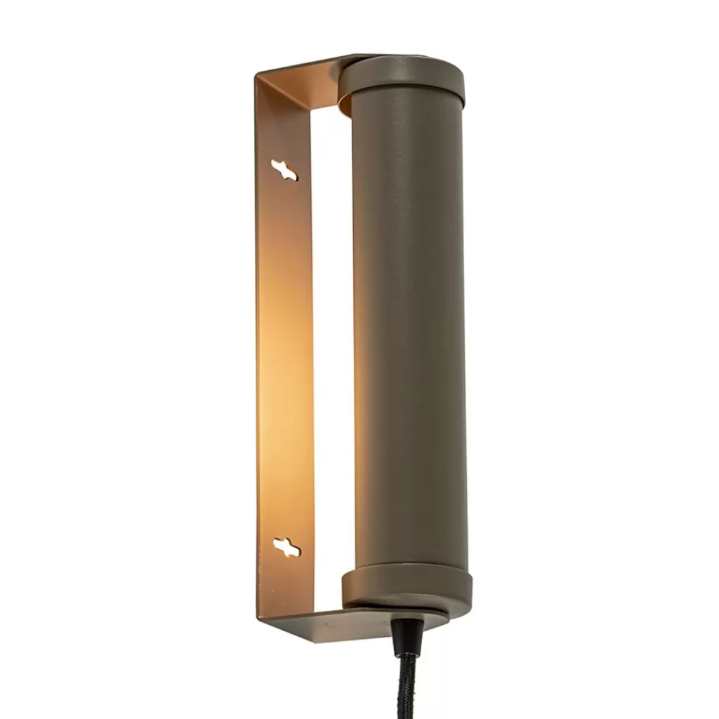 Wandlamp mat bruin met draaibare kap>Straluma Flash Sale