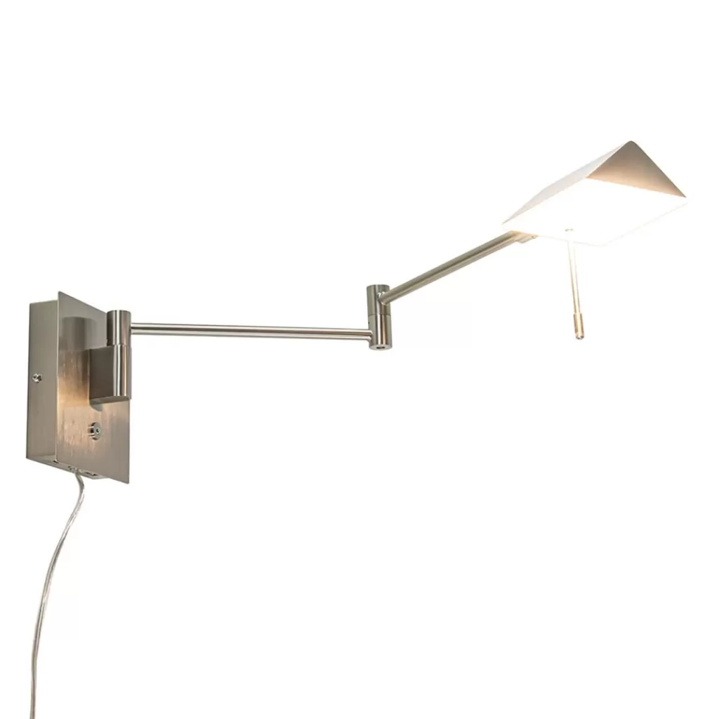 Wandlamp staal verstelbaar met dim to warm functie>Straluma Cheap