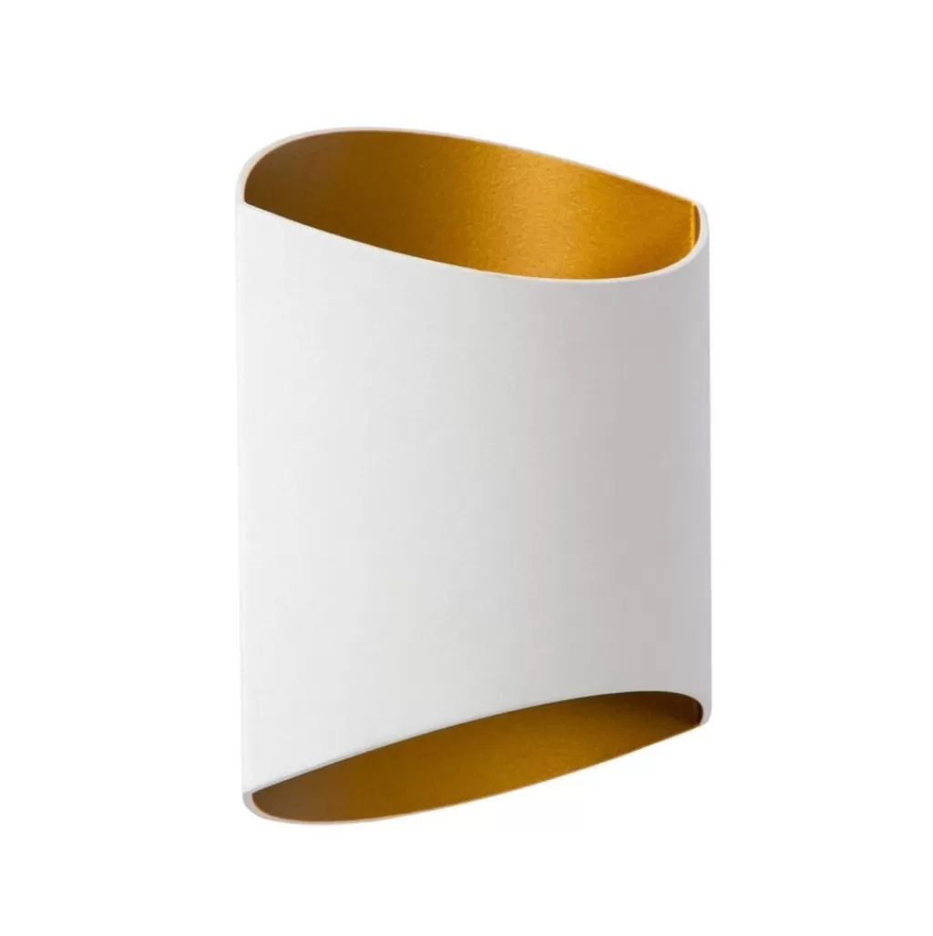 Wandlamp up+down wit met goud G9>Straluma Best Sale