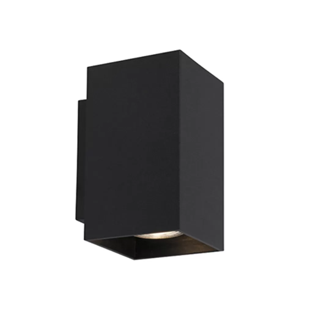 Wandlamp zwart rechthoek up+down gu10>Straluma Sale