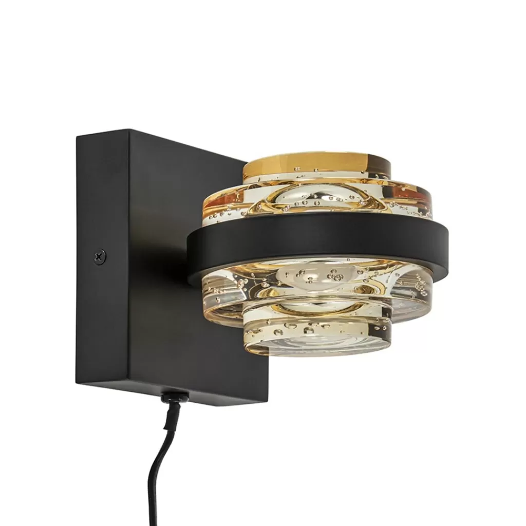 Wandlamp zwart/amber>Straluma Store