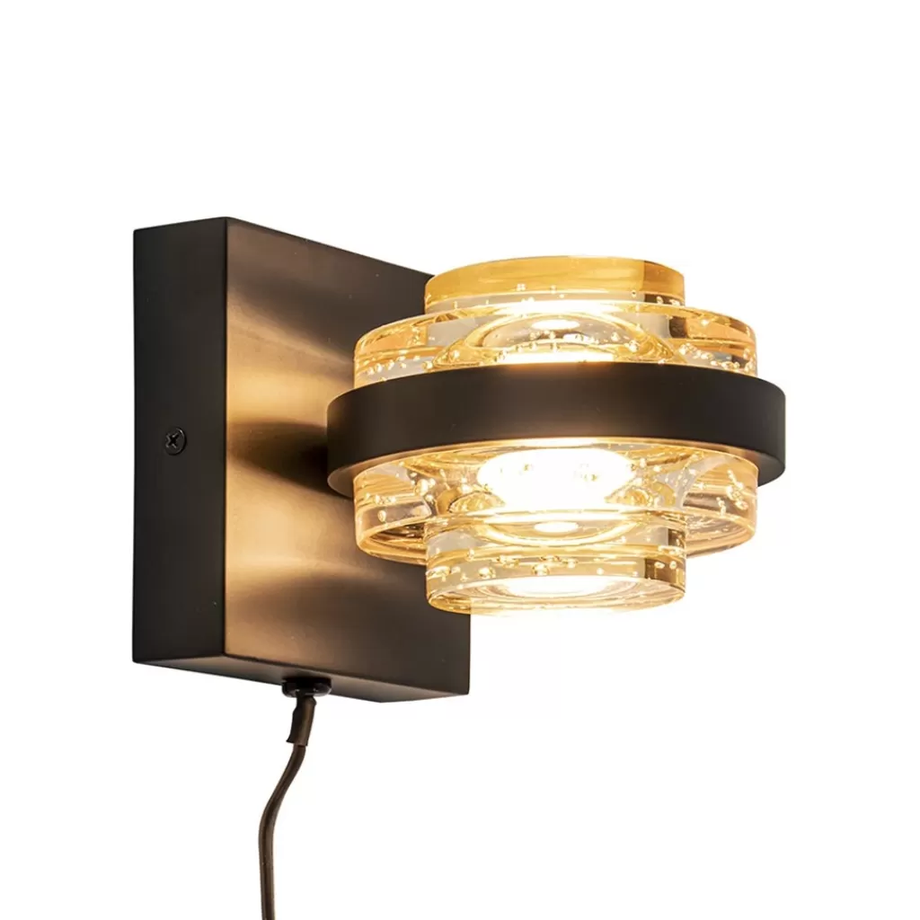 Wandlamp zwart/amber>Straluma Store