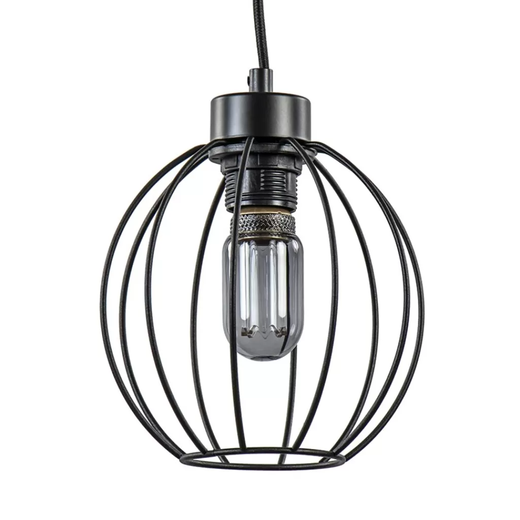 Zwarte draad hanglamp bol klein>Straluma Discount