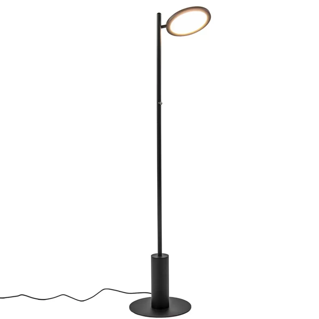 Zwarte LED vloerlamp 3-standen dimbaar>Straluma Online